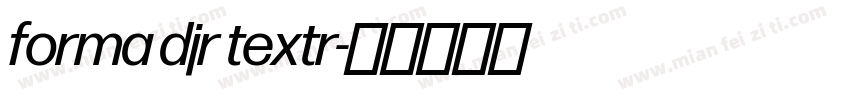forma djr textr字体转换